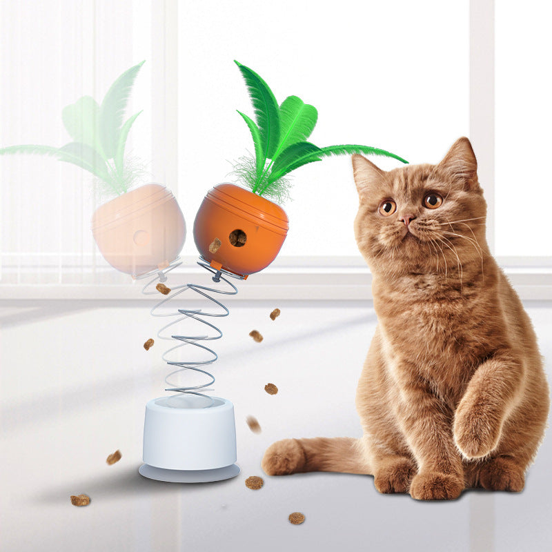 Distributeur de croquettes interactif pour chat – Jeu & Alimentation