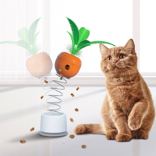 Distributeur de croquettes interactif pour chat – Jeu & Alimentation